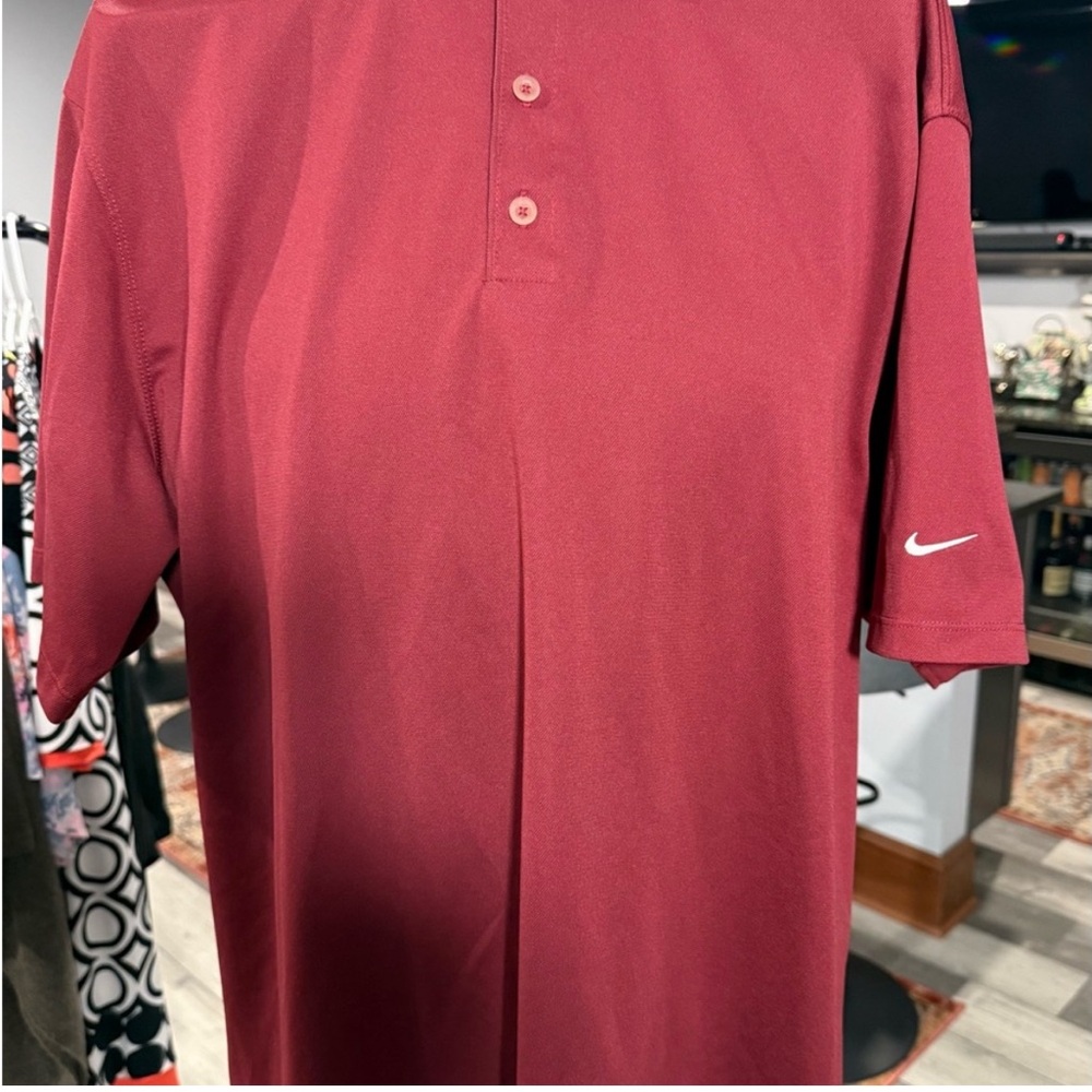 Nike Red Polo Shirt Classic Design